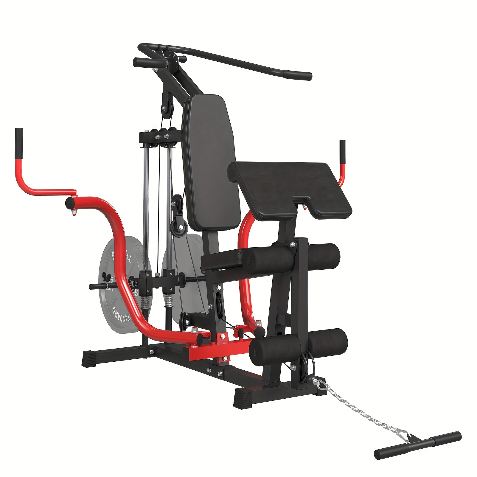 

Compact Home Gym Station, 800-pound Capacity Leg Stretcher, Chest Fly And Reverse Machine, Shoulder Lift And Lat Drop-down Fitness Equipment