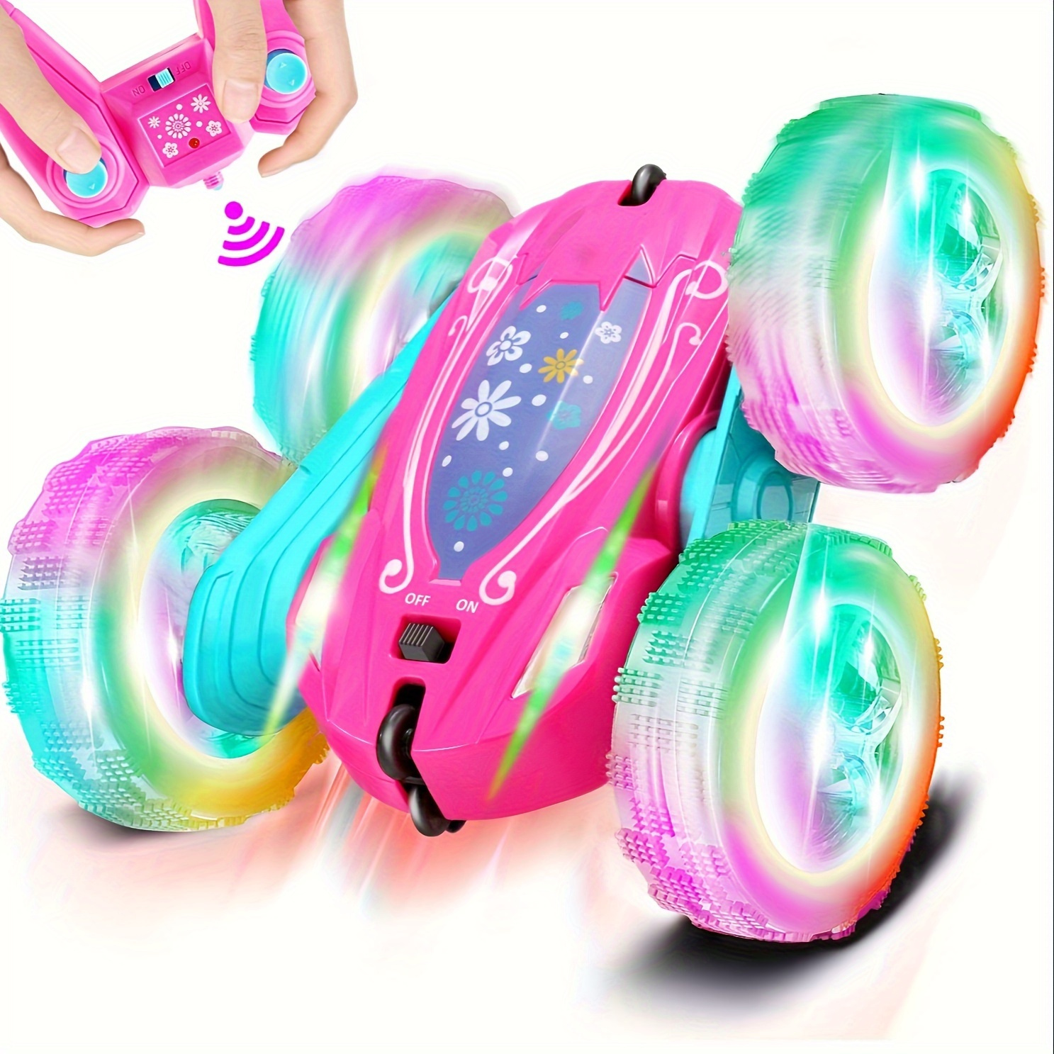 

Rc Vehicle, 2 -wheel Drive, 2 -wheel Drive, 2 -wheel Drive, Cool Lighting Effect, 360 -degree Rotating Stunt Cars On 2 Sides, Various Pavement Driving, Outdoor Games, Perfect Festival Gifts