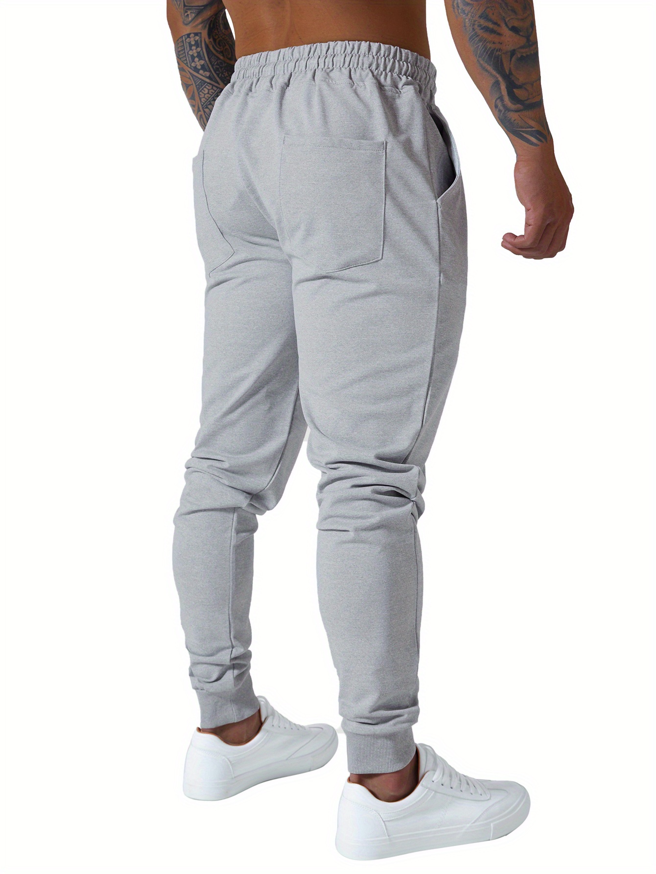 Pantalones Entrenamiento Lotto Hombre - Algodón 80%, Cintura Elástica Con Cordón, Bolsillos Laterales, Tallas S-5XL Pantalones Chándal Lotto