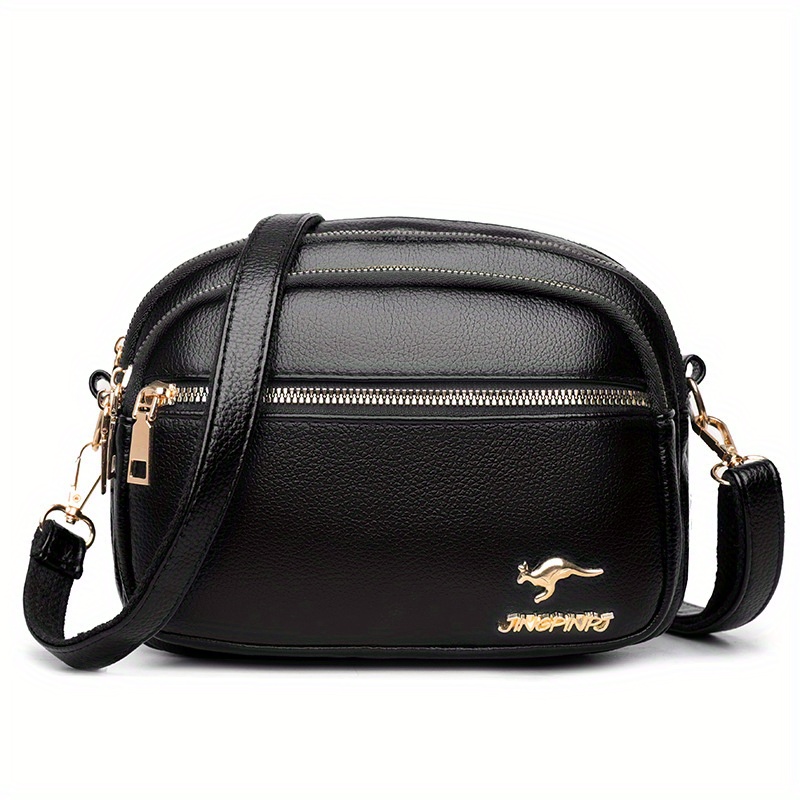 TEMU Trendy Multi-layered Fashionable Bag For Women, Versatile Crossbody Bag, Large Capacity For Daily Work Commute.