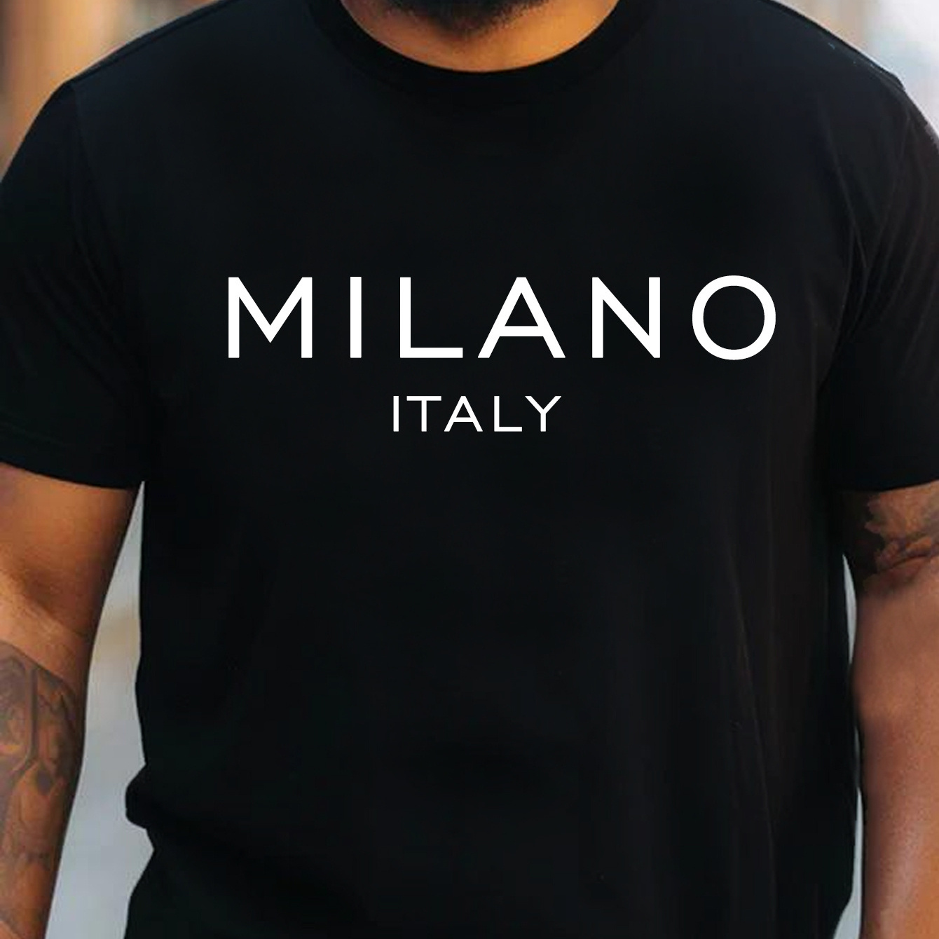 

1 Pc, 100% Cotton T-shirt, Plus Size Men's Casual T-shirt, Print Short Sleeve Sports Tee Tops, Summer Clothes