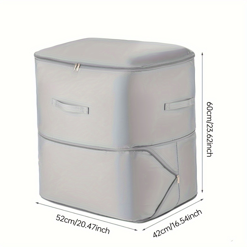 TEMU 1pc Compression Dustproof Organizer Storage Bag Large Capacity Moisture-proof Clothes Quilt Moving Bag Saving Self Compression Organizer