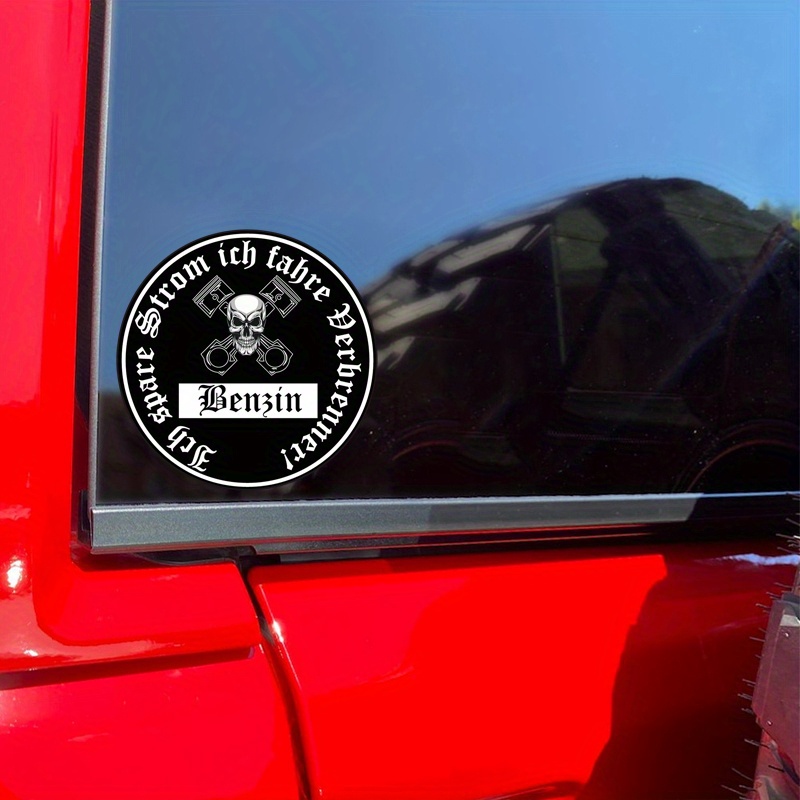 

Vinyl Car Decal "i Save Electricity I Drive Burner! Gasoline" - Humorous Fuel-themed Adhesive Sticker For Vehicles