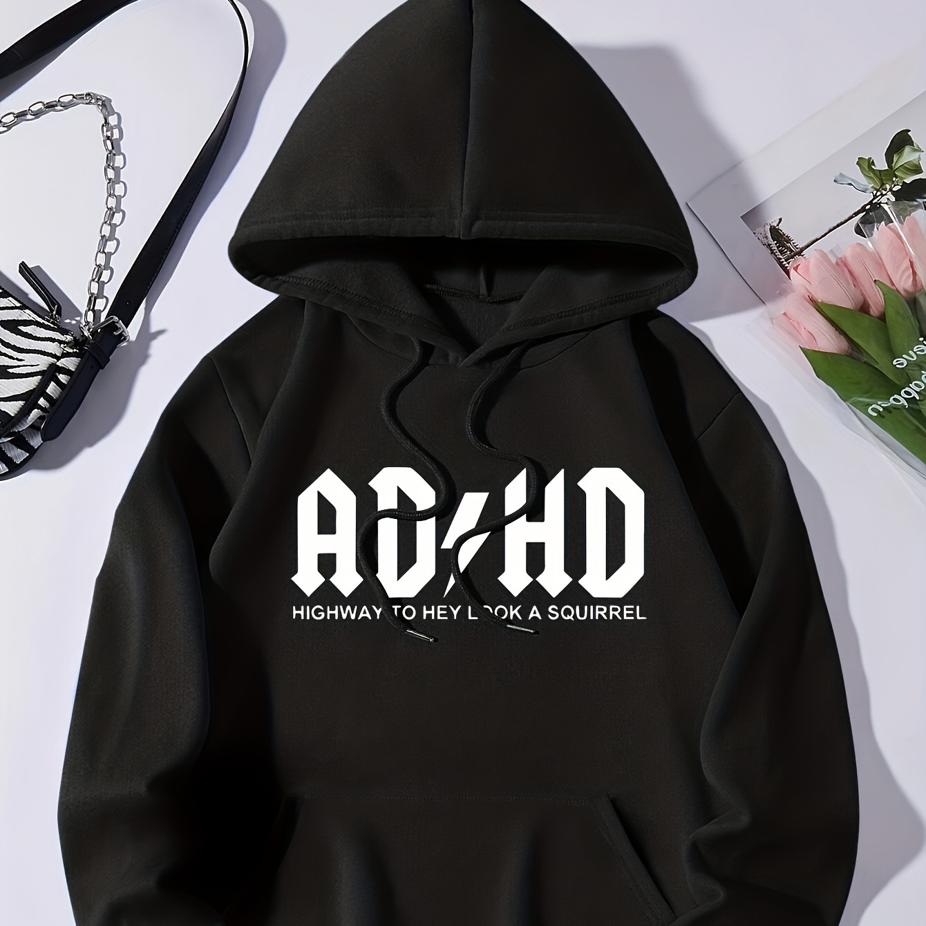 

Men's Sweatshirt Fashion Printed Tops Autumn And Winter Hoodies Casual Sportswear Pocket Pullover Squirrels