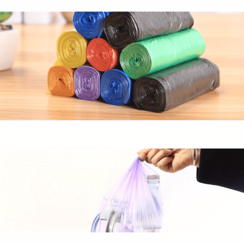 5 rolls 1 pack of 75 disposable trash bags   home kitchen office and restaurant cleaning details 2