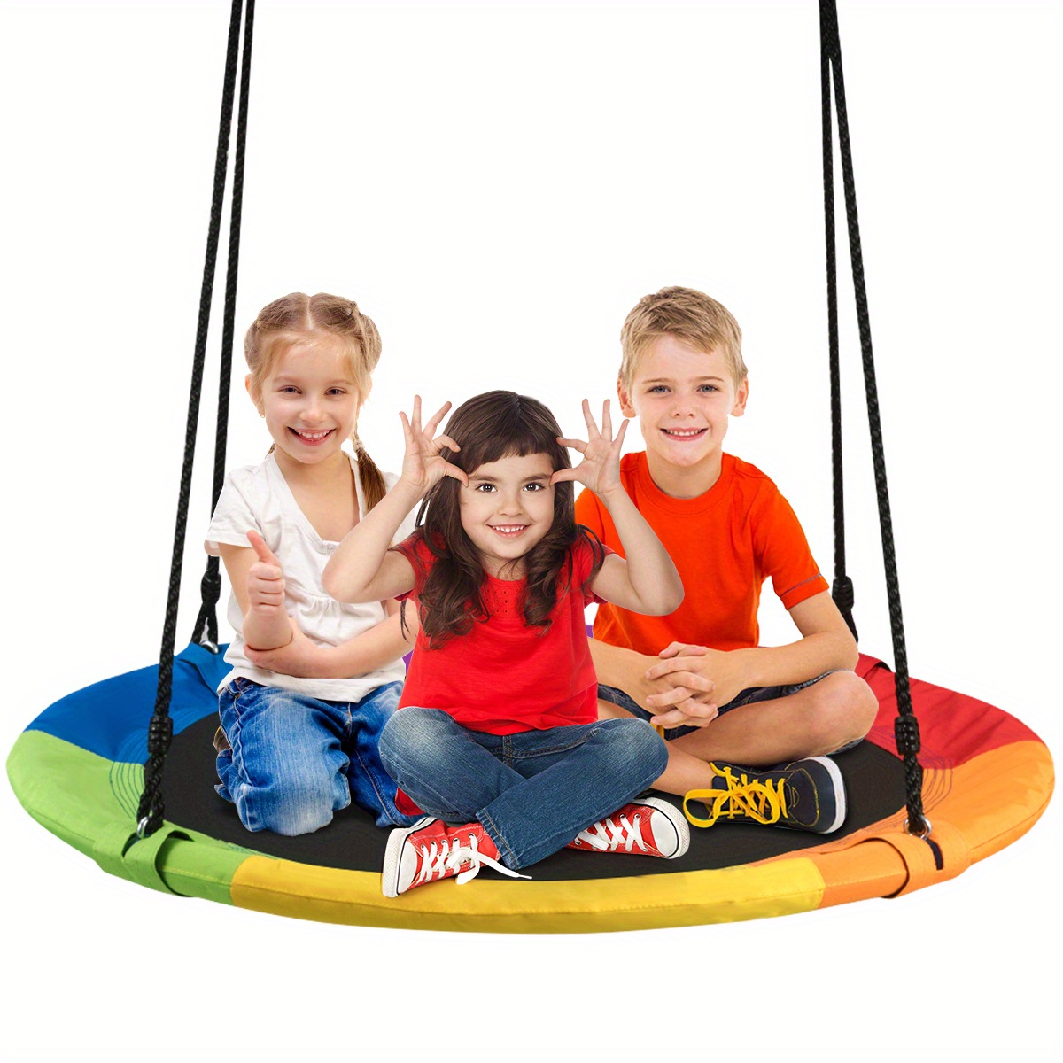 

Multigot Giant 40" Flying Saucer Tree Swing Indoor Outdoor Play Set Swing For Kids