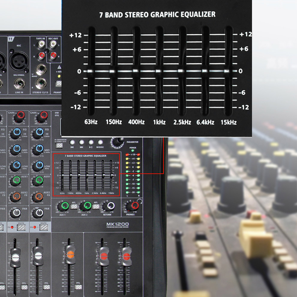 professional 8 12 channel usb mixer with 256 effects dream power supply enhance your music experience