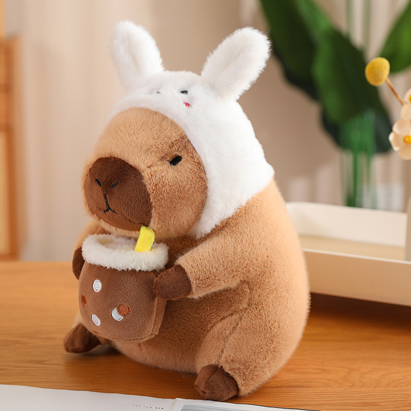 大きなカピバラ人形 かわいいぬいぐるみ ぬいぐるみ 家の装飾