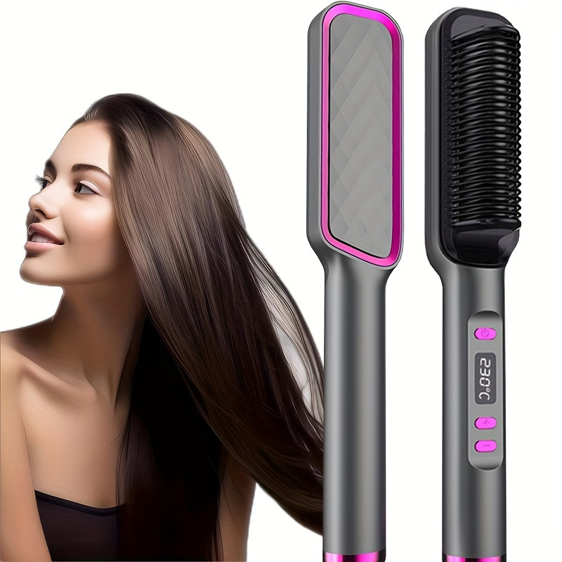 

Straightener , - Hot Comb For Straightening & Curling, , Use, -frizz, And Auto Shut-off