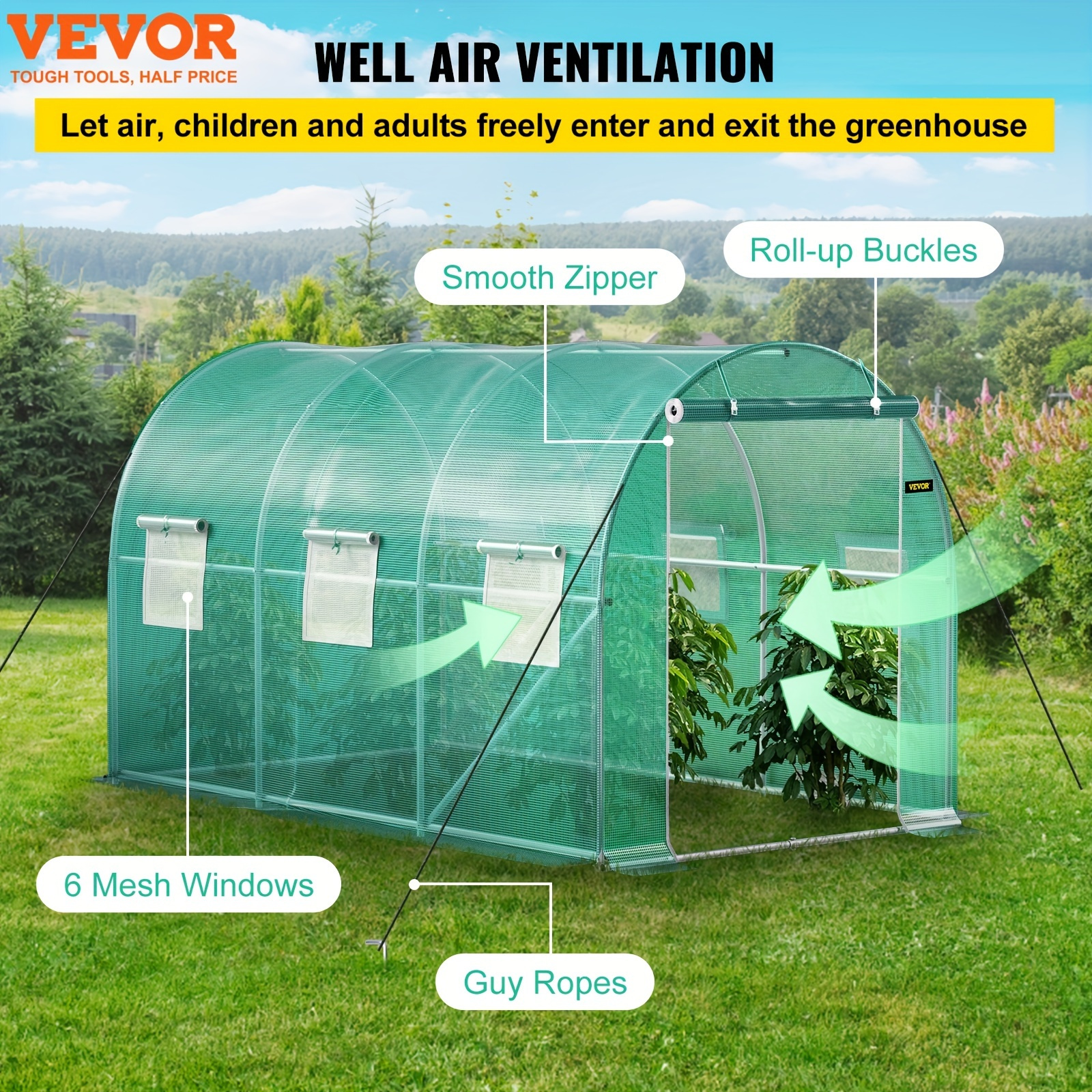 Walk in Tunnel Greenhouse Portable Plant Greenhouse - Temu