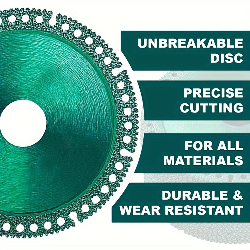 

Diamond Cutting Discs Set -, Multi-material Precision Cutters, No Power Needed - Compatible With Most Rotary Tools For Marble, Metal, Ceramic, Granite - 1/3/5/6pcs Pack