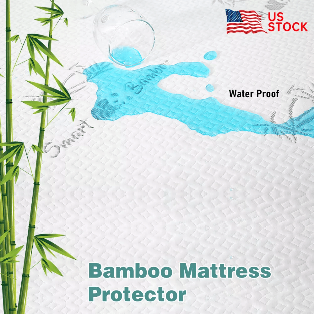 

Panda Bamboo Mattress Protector Waterproof Premium Bamboo Mattress Cover Bed