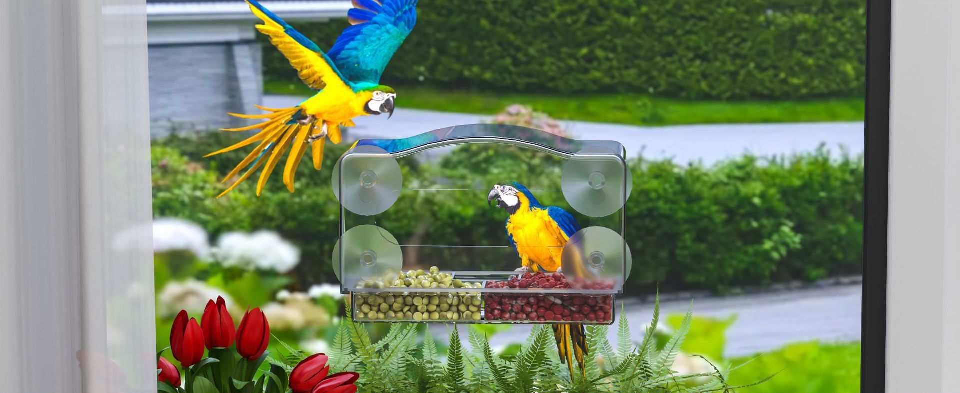 Clear Window Bird Feeder with Suction Cups – Transparent Acrylic Birdhouse 15 1718961067055 8690fc8299284666ab33eafe23baf998 goods