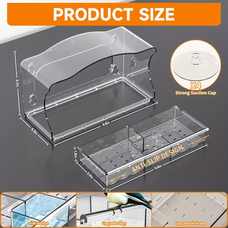 Clear Window Bird Feeder with Suction Cups – Transparent Acrylic Birdhouse 3 1718961490353 cfe51cecadd9409abf29c0ed84e4237c goods