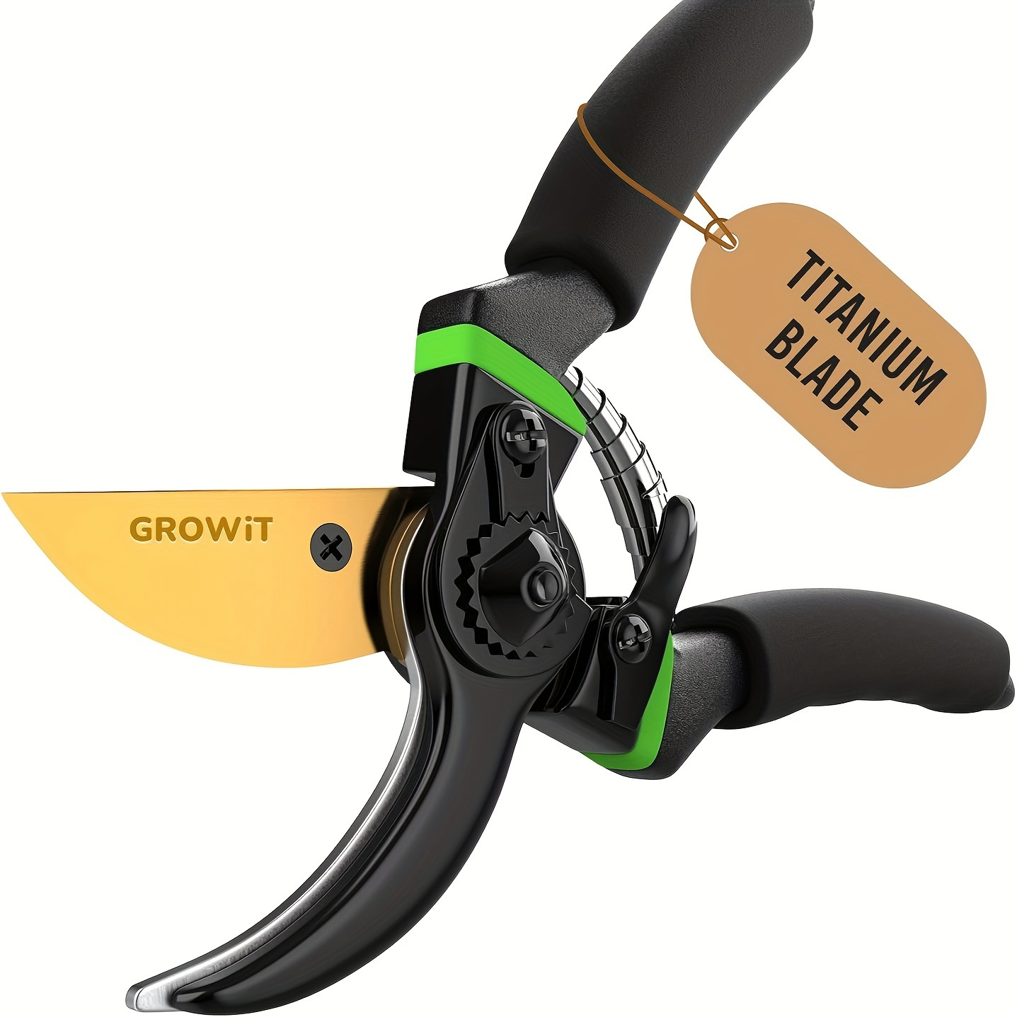 

1 Pc Premium Bypass Pruning Shears, Heavy Duty Ultra Sharp Hand Pruners, Professional Garden Scissors, Rose Clippers For Plants And Tree Ttrimmers, Multipurpose Garden Shears For Gardening