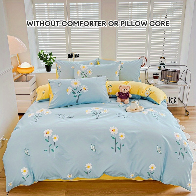 

3pcs Set 1pc + Pillowcase 2pcs Pastoral Pattern Bed Sheet Washed - Comfortable Washable Does Not Does Not