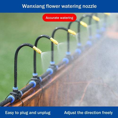 5 20m universal automatic irrigation sprinkler kit rotating copper nozzle garden balcony atomization sprinkler watering kits