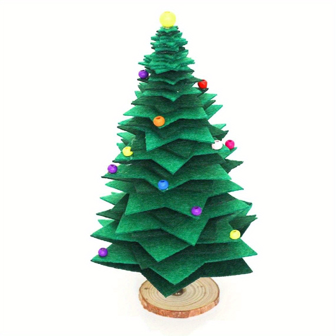 TEMU Diy Felt Mini Christmas Tree, Handmade Diy Kit, Christmas Decoration Christmas Party Supplies Christmas Crafts