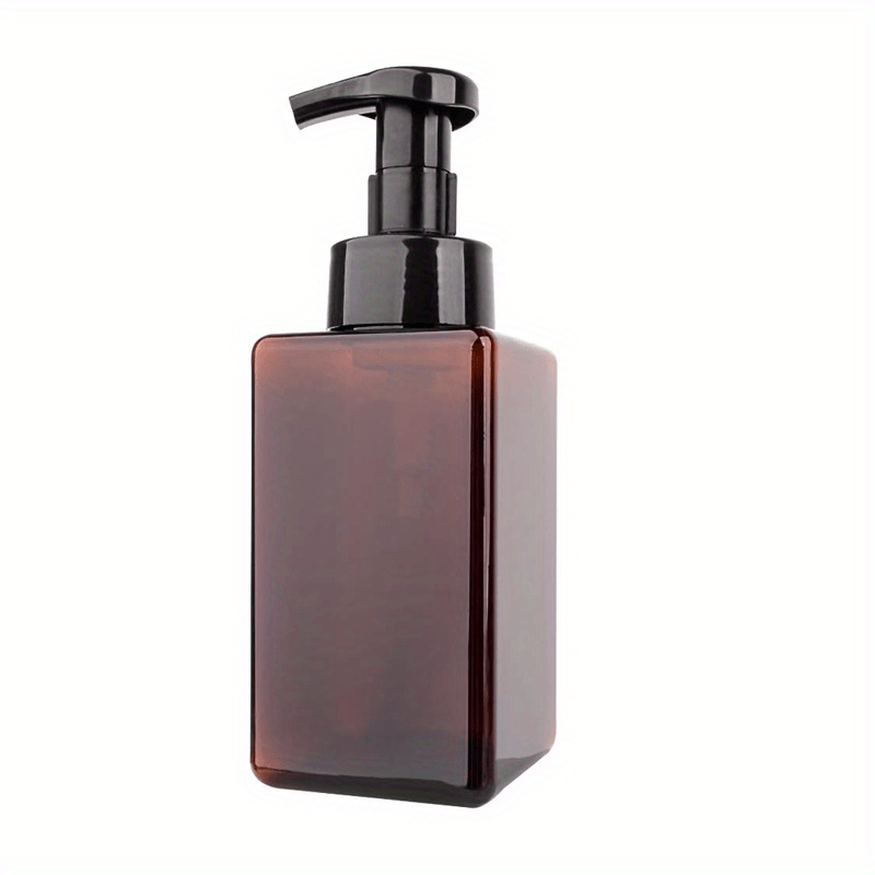 E-shop 450ml (15oz) Kunststoff-Schaumseifenspender in Bernstein/Klar für Flüssigseife, Shampoo, Duschgel, Handseife, Leerer Behälter für