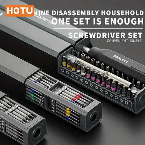 44 in 1 precision screwdriver set magnetic torx bit kit with carbon detachable handle for mini toolbox ideal for household for smart devices computer mobile phone repair