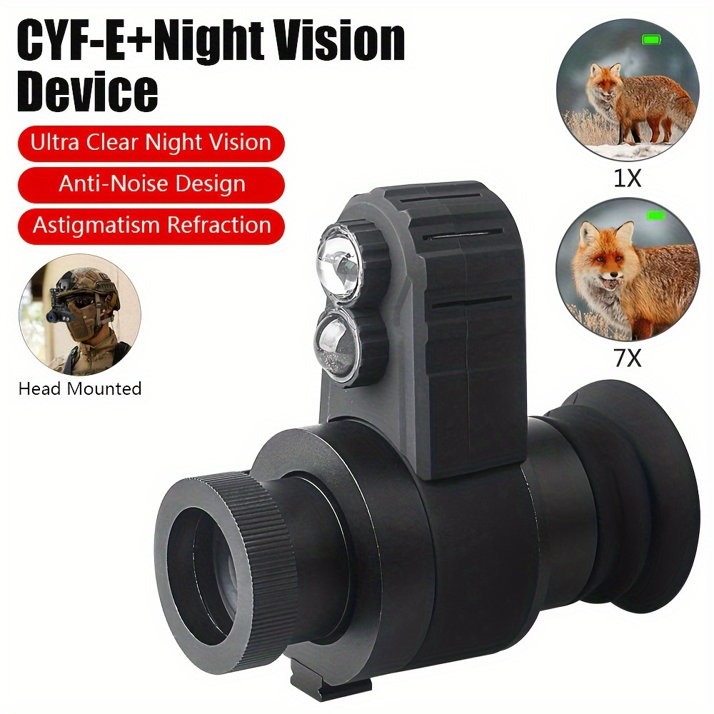 

7x Zoom Digital Night Vision Monocular - High-powered Infrared Scope With Cross Cursor And Helmet Telescope For Exceptional Night Vision - 850nm High-intensity Infrared Scope