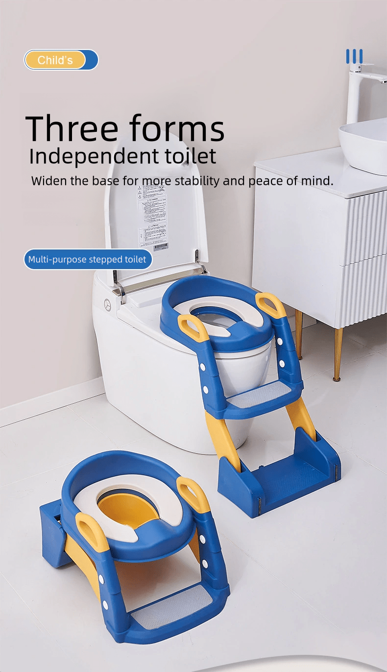 easy clean folding potty training seat with step stool ladder comfortable safe toilet trainer for   details 0