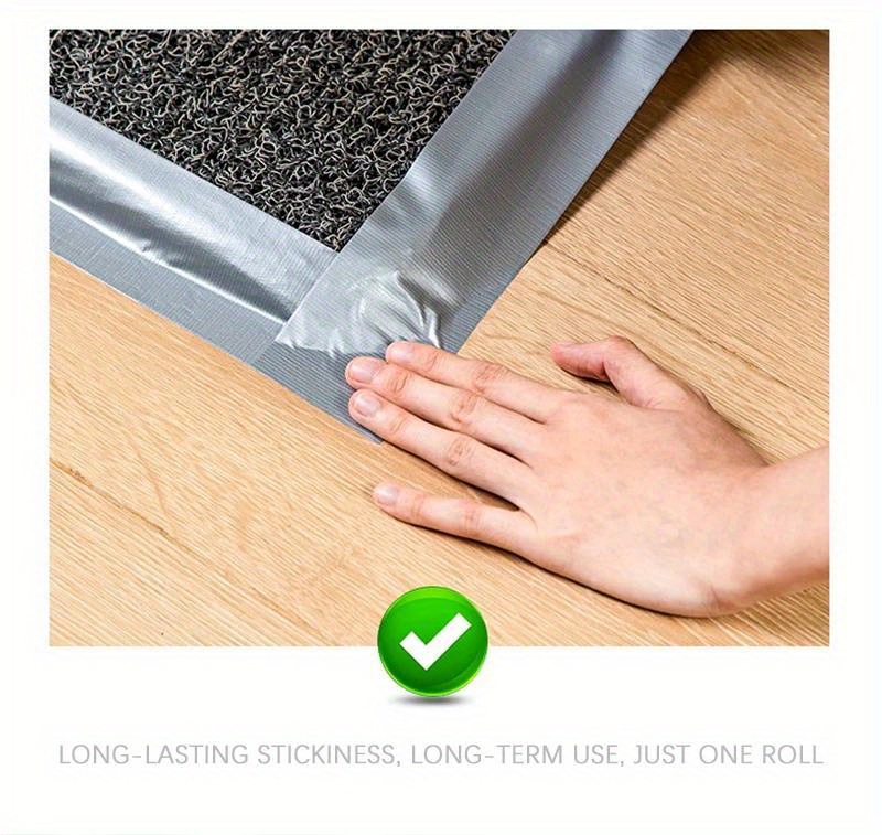 Ultra Strong Fabric Duct Tape - Water-Resistant Heavy-Duty Industrial Adhesive Tape for Securing Carpets, Fixing Floors, And Grouping Items. to Tear, Resistant to Oil & Heat, Leaves No Residue, Suitable for Various Surfaces