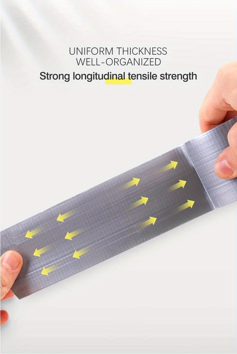 Ultra Strong Fabric Duct Tape - Water-Resistant Heavy-Duty Industrial Adhesive Tape for Securing Carpets, Fixing Floors, And Grouping Items. to Tear, Resistant to Oil & Heat, Leaves No Residue, Suitable for Various Surfaces