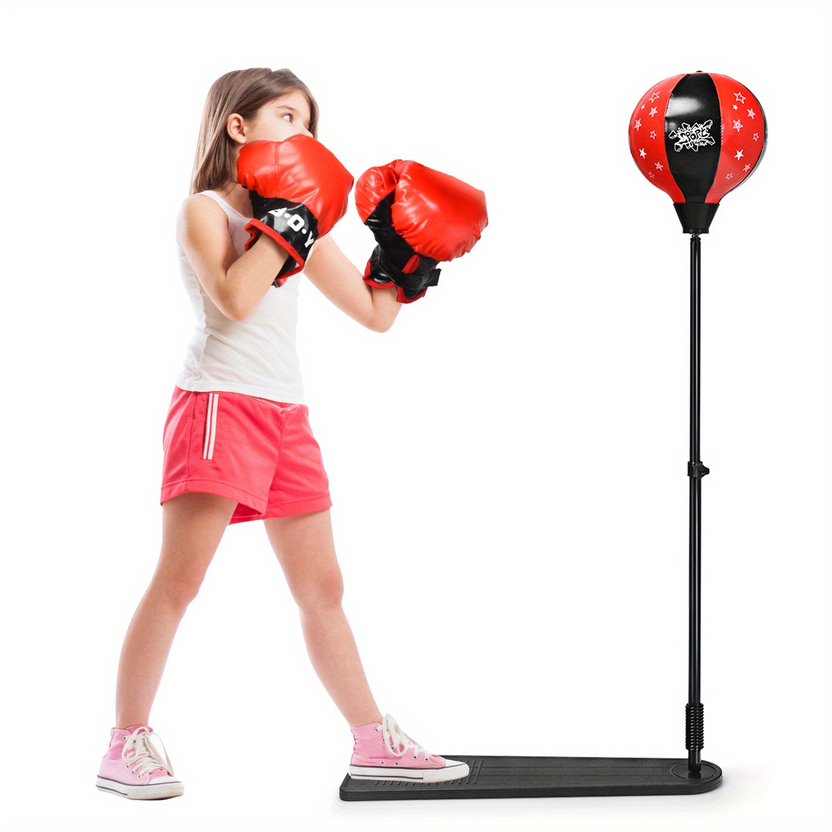 

Multigot Kids Punching Bag W/ Adjustable Stand Boxing Gloves Boxing Set For Boys Girls