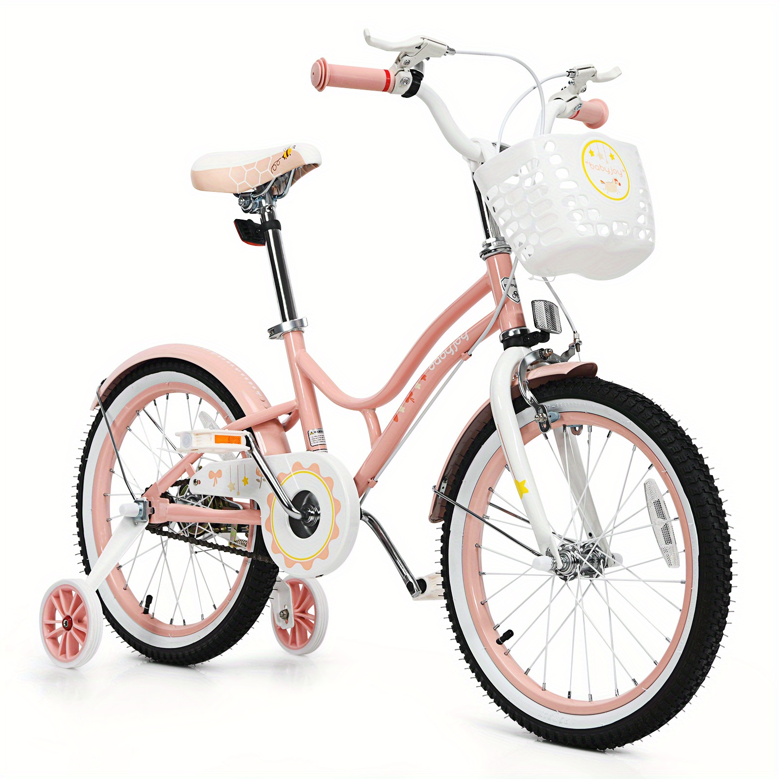 

Maxmass 18" Kids Bike Toddlers Adjustable Freestyle Bicycle W/ Training Wheels Christmas Gift