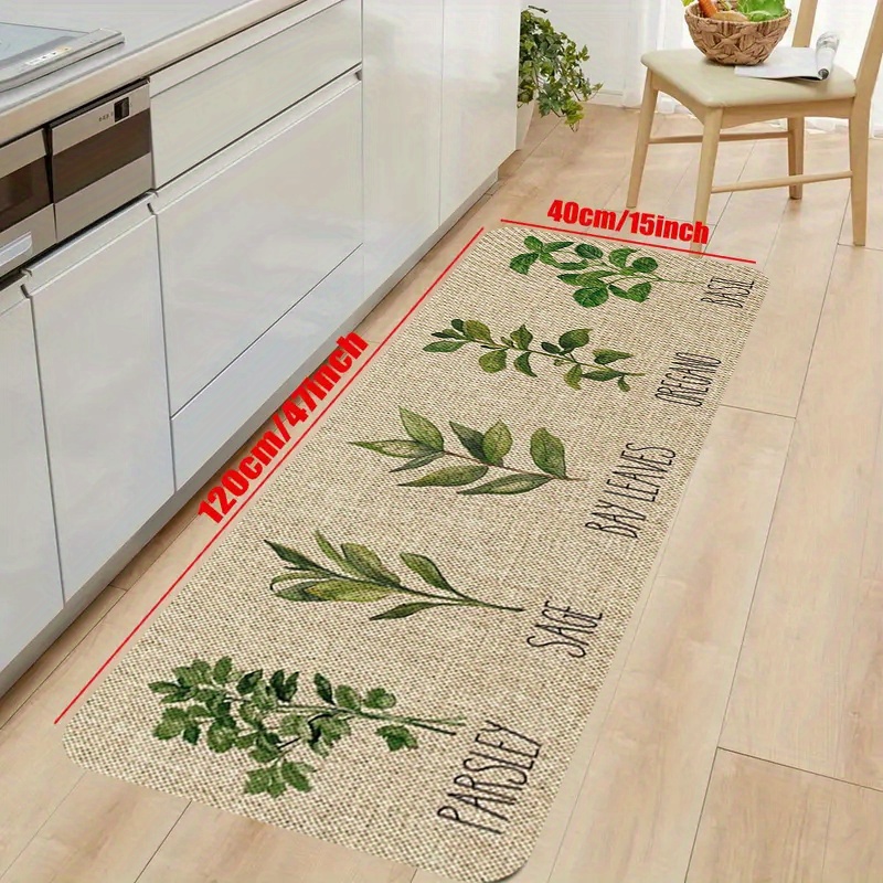 TEMU [ ], 1pc, Modern Kitchen Soft Floor Mat, Small Pattern, Kitchen Decoration Printed Home, Bathroom Decoration Carpet, Trendy Kitchen, Room