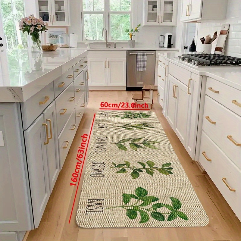 TEMU [ ], 1 pieza, Alfombra blanda para cocina, de pequeño esqueje, Decoración de cocina para el hogar, Alfombra de decoración para baño, Cocina ,
