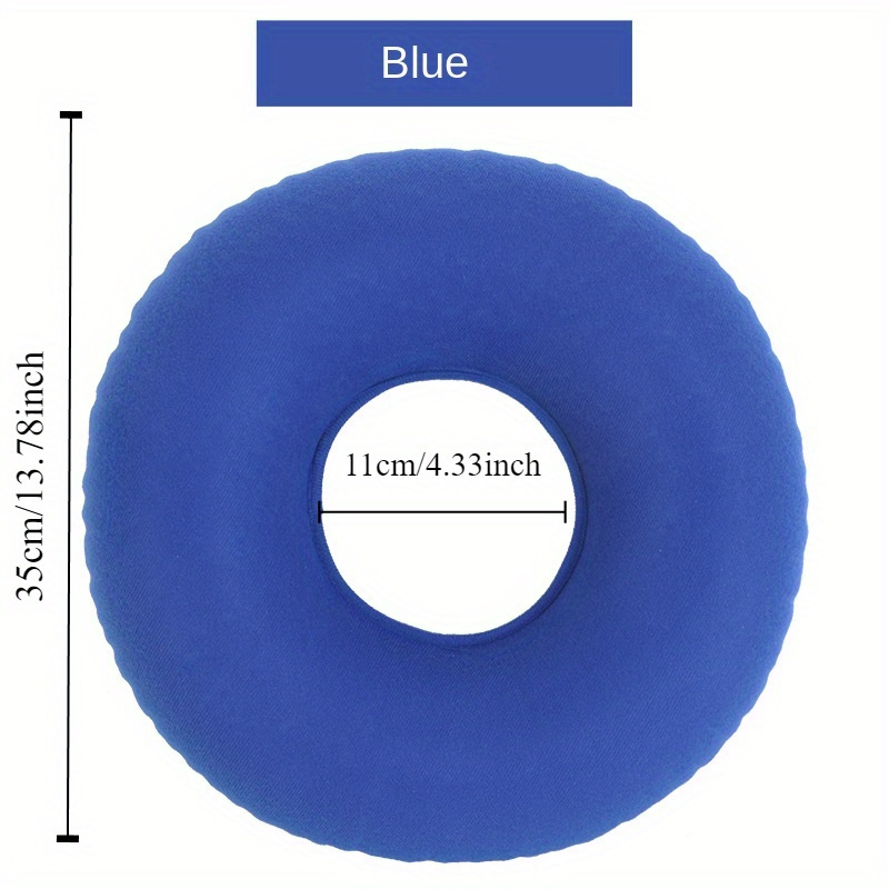 Coccyx Ring Cushion, Inflatable Cushion With Hand Pump, For And Seat, Home Round Wheelchair Cushion, Car Or Office Chair (with 1pc Hand Pump)