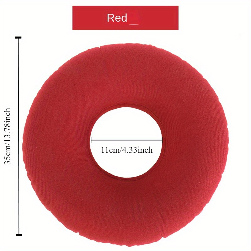 Image of Coccyx Ring Cushion, Inflatable Cushion With Hand Pump, For And Seat, Home Round Wheelchair Cushion, Car Or Office Chair (with 1pc Hand Pump)