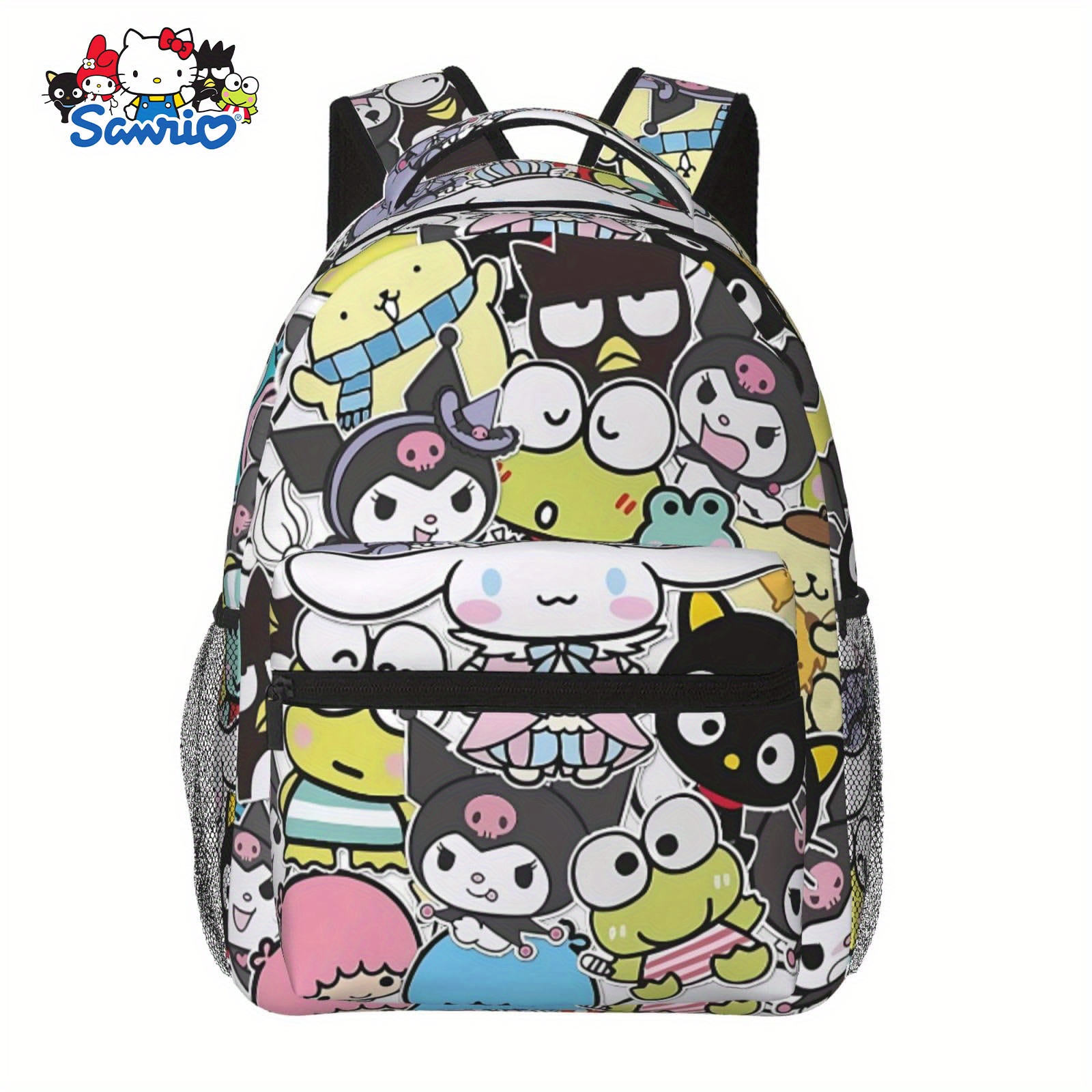 

1pc, Authorized By Sanrio Cute Cinnamoroll Backpack Kawaii Cartoon Fashion Computer Bag, Full-width Printed Backpack, Casual Large-capacity Backpack Travel Bag, Outdoor Sports Backpack