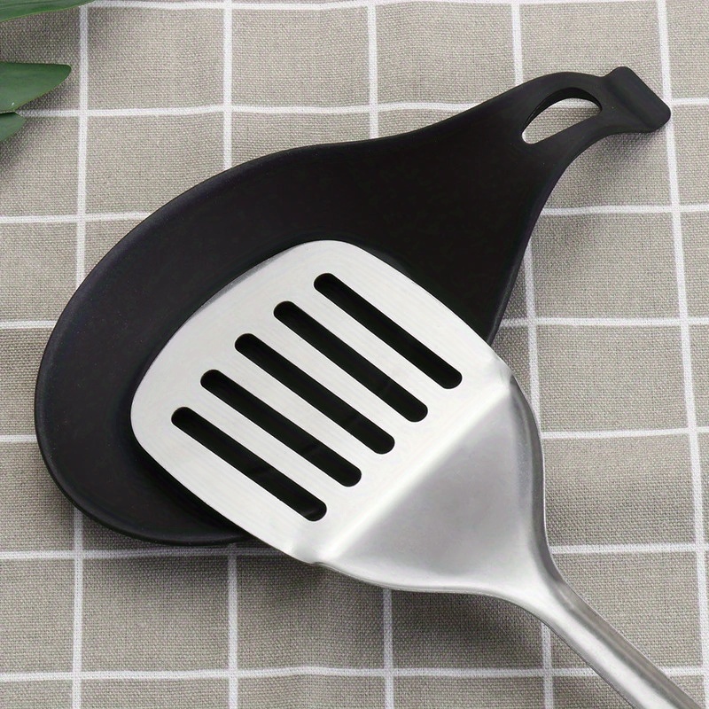 

1pc Heat-resistant Silicone Spoon Rack Chopsticks Tray Spatula Organizer Utensil Spatula Handle Spoon Pad Kitchen Tools