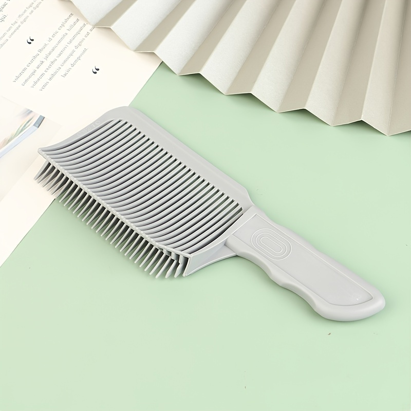 TEMU 1pcs Professional Fading Comb - Heat Resistant Hair Cutting Genius - Seamless Blending, Flat Top Design - Durable Salon Styling Tool For Barbers And Stylists