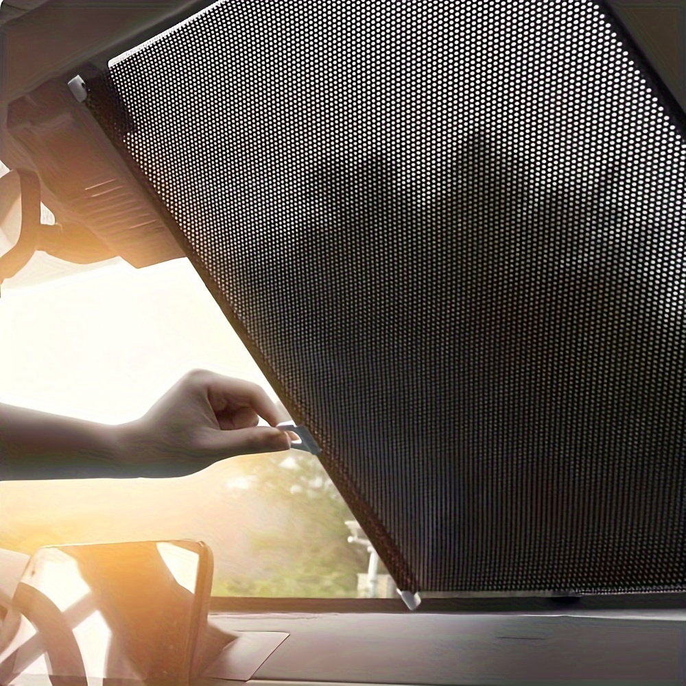 مظلة سيارة أوتوماتيكية قابلة للسحب - مظلة زجاج أمامي pvc عازلة للحرارة لتبريد الداخل تفاصيل المنتج 1