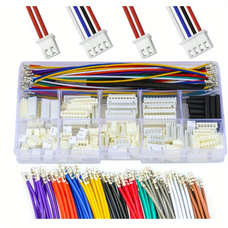 

Xh Socket Connector With Premium 22awg Pre-crimped Cables, Xh 2.54mm Connector 2/3/4/5/6/7/8/9/10 Pin