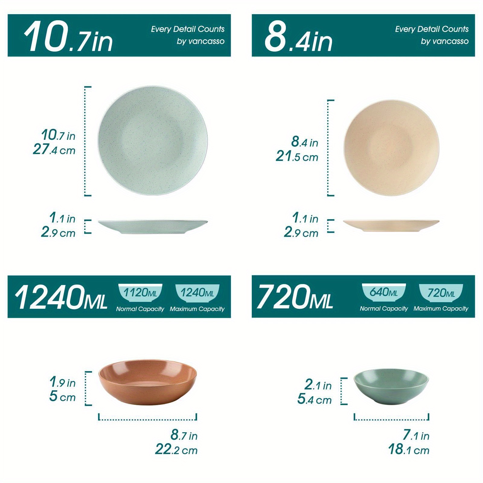 16pcs Embossed Stoneware Tableware Set With Dinner/dessert/soup Plate Bowl Service For 4 Person