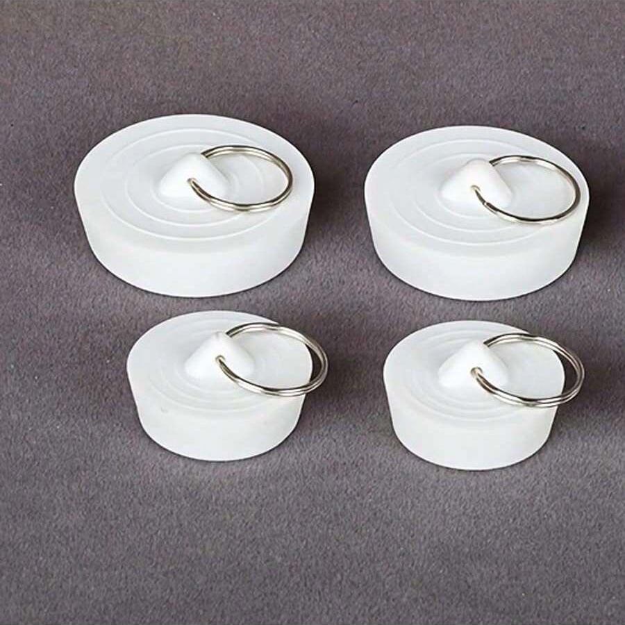 

4pcs Bouchon d'eau en caoutchouc, bouchon d'évier scellé, bouchon d'égout de lavabo, bouchon -poussière, fournitures de salle de , de salle de