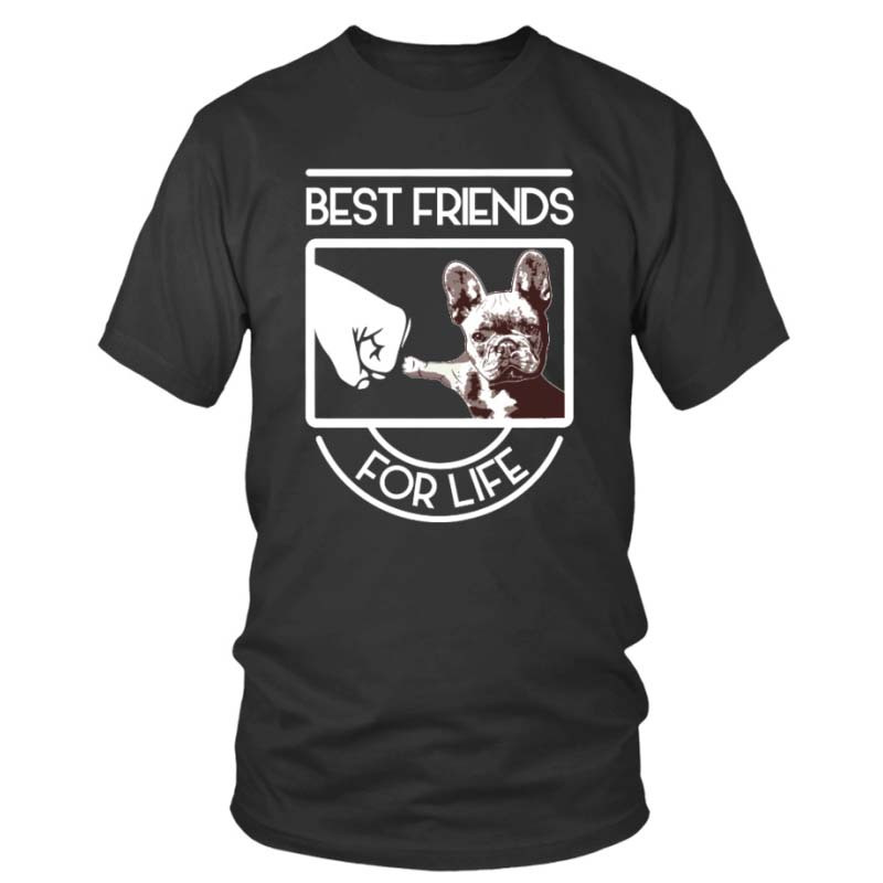 

Best Friends For Life French 15861 Funny Men’s Short Sleeve Graphic T-shirt Collection Black Vv