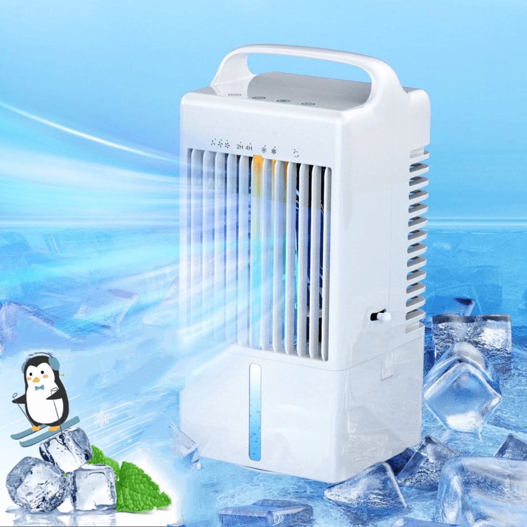 

Usb Water Cooled Air Conditioner, Portable Air Conditioners, 900ml Cooling Fan Evaporative Air Cooler Small Portable Ac With 3 Speeds, 2 Mist. 7 Colors Led Light & 2/4h Timer