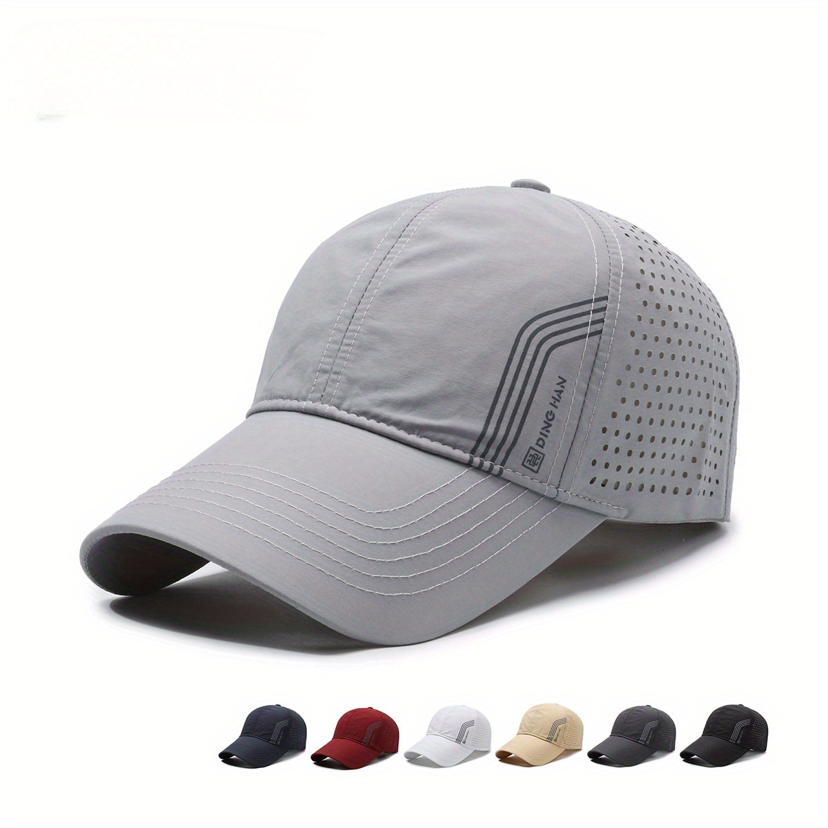 

Casquette de Baseball Légère à Séchage Rapide avec Large Bord - Dos en Respirante, Protection Solaire, Ajustable pour Sports Extérieurs & Voyage, Disponible en Plusieurs Couleurs