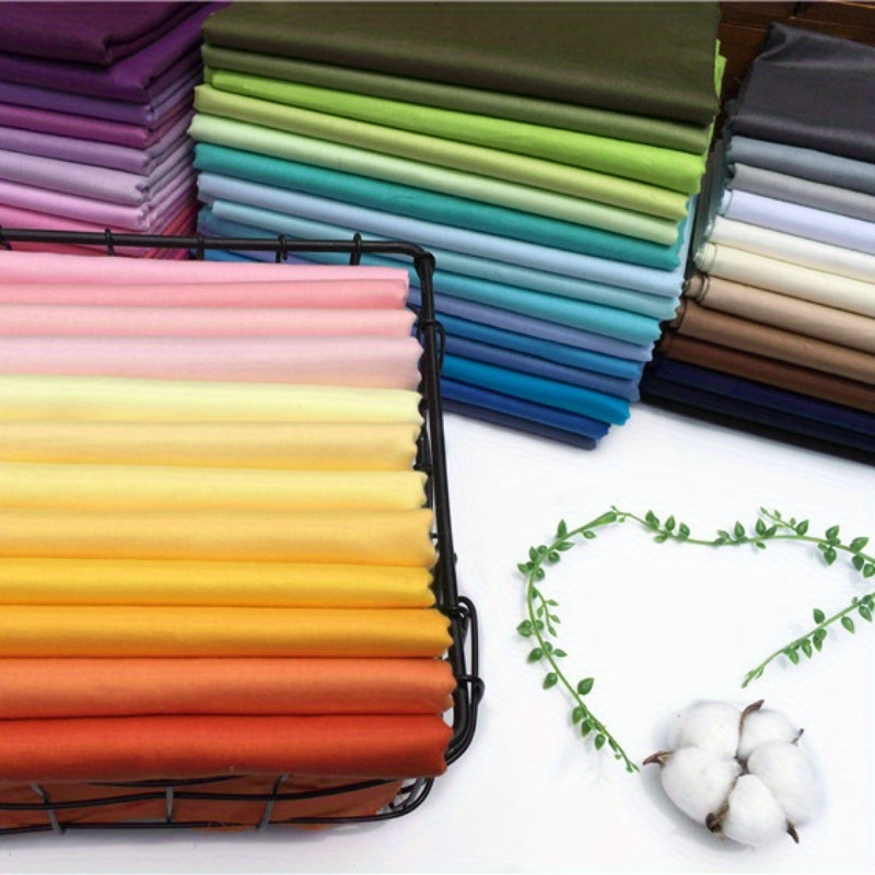 

50pcs 9.84*9.84 Inches Multicolor Cotton Fabric Bundle Squares For Quilting Sewing, Precut Fabric Squares For Craft Patchwork