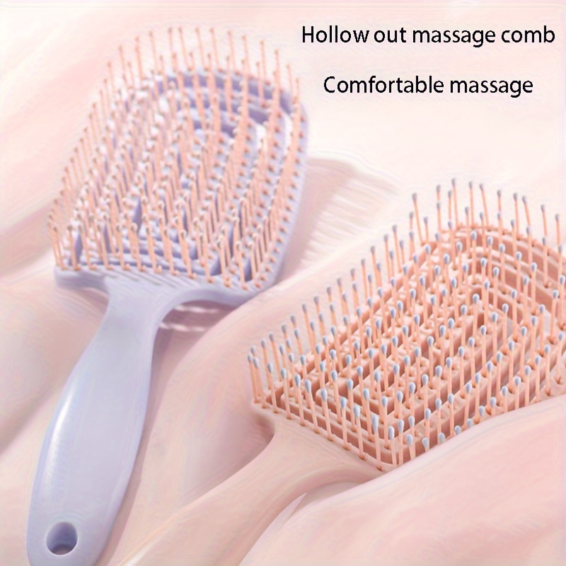 

Stylish Detangling Hair Brush: Scalp Massage, Easy Styling, And Hair - Suitable For All Hair Types, Abs Plastic Handle, And Plastic