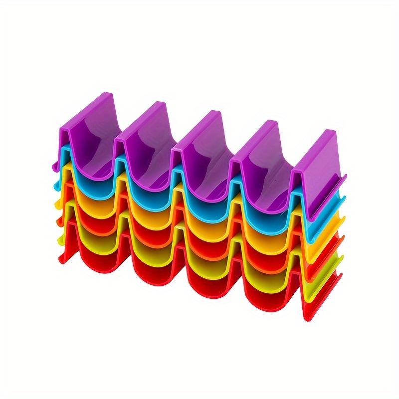 TEMU 1-6 Pack Burrito Racks, Bpa-free Pp Plastic, Burrito Racks, Each Holds 4 , Dishwasher Safe, Sturdy And Space-saving Burrito Shell Racks For