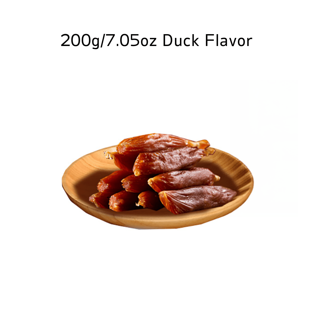 TEMU 7.05oz/14.11oz (200g/400g) Duck Sausage, Ingredients, Dog Treats, Healthy, , Dog Chews Long Lasting, And High Protein, , Training Reward Snack For Small, Medium And Large Dogs