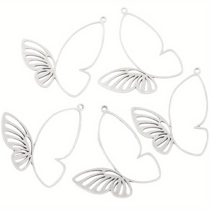 10pcs Per Pack Of Vintage Alloy Hollow Pendants For Jewelry Additions Like Necklaces, Earrings, And Bracelets