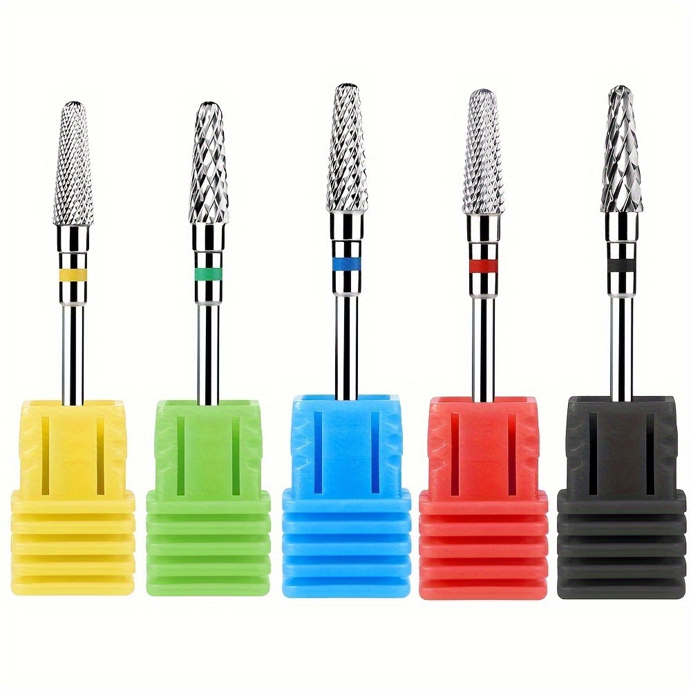 

Hypoallergenic Carbide Nail Drill Bits - 3/32" Fit, Precision Cuticle Remover & Electric File Tool For Hands, Feet & Nails